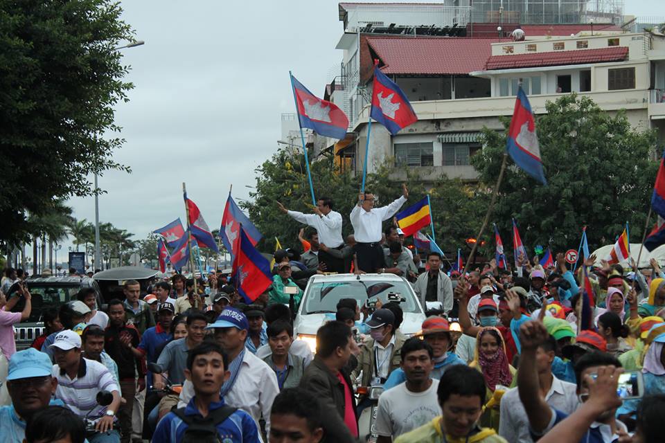 Sam Rainsy et Kem Sokha